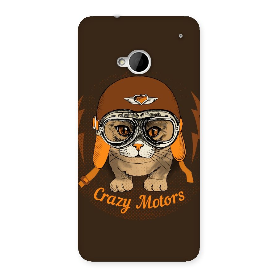Crazy cat Back Case for HTC One M7