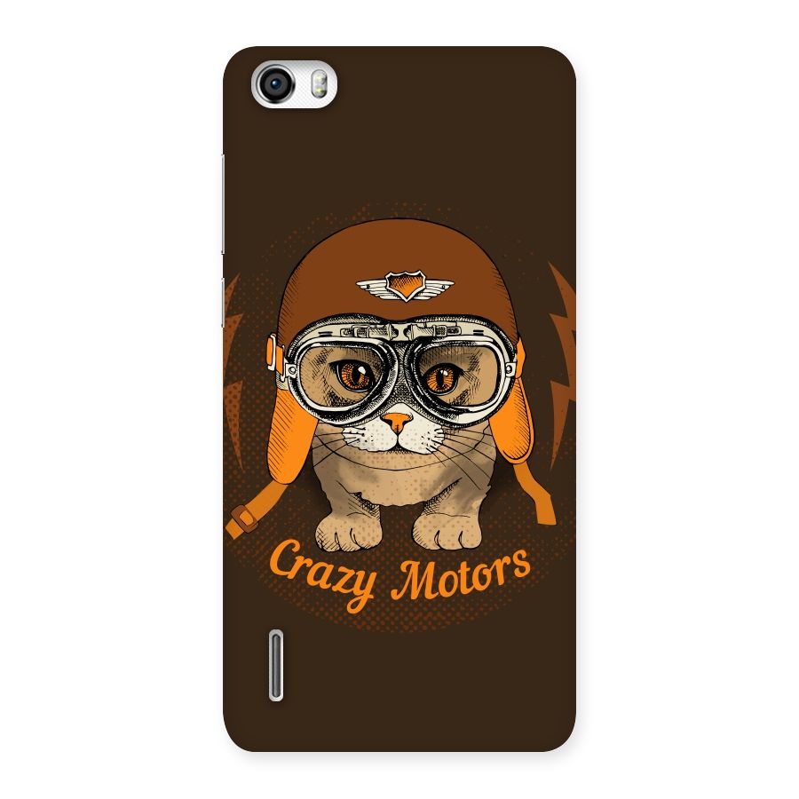 Crazy cat Back Case for Honor 6