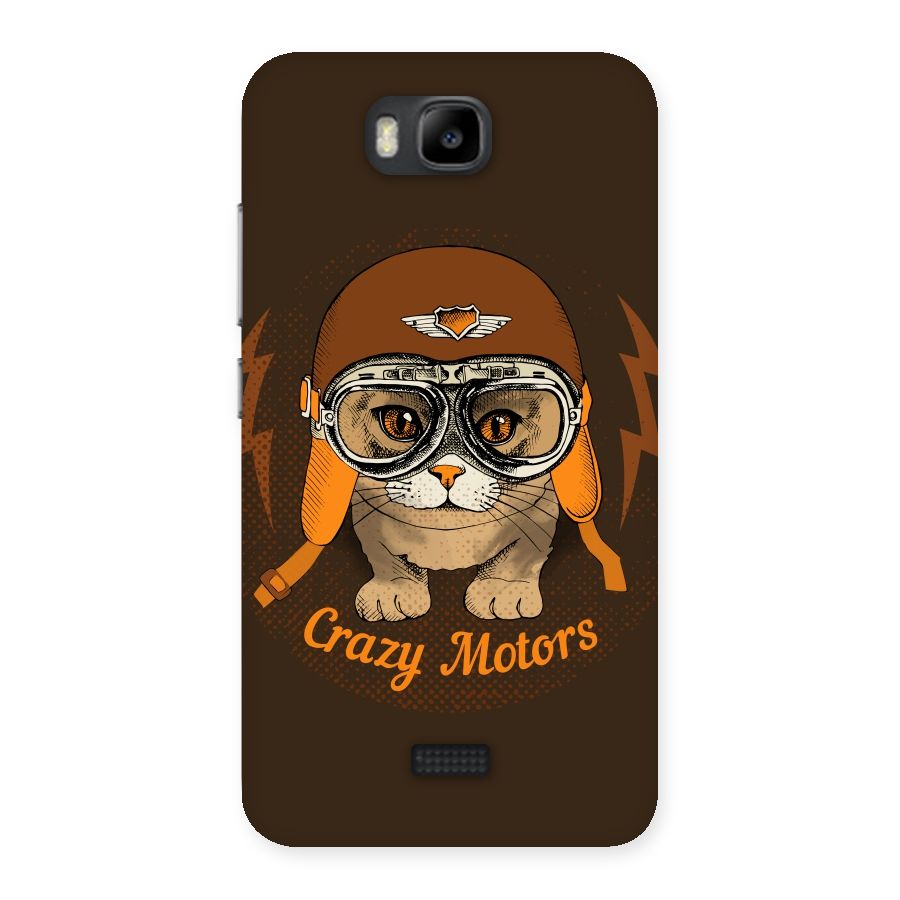 Crazy cat Back Case for Honor Bee