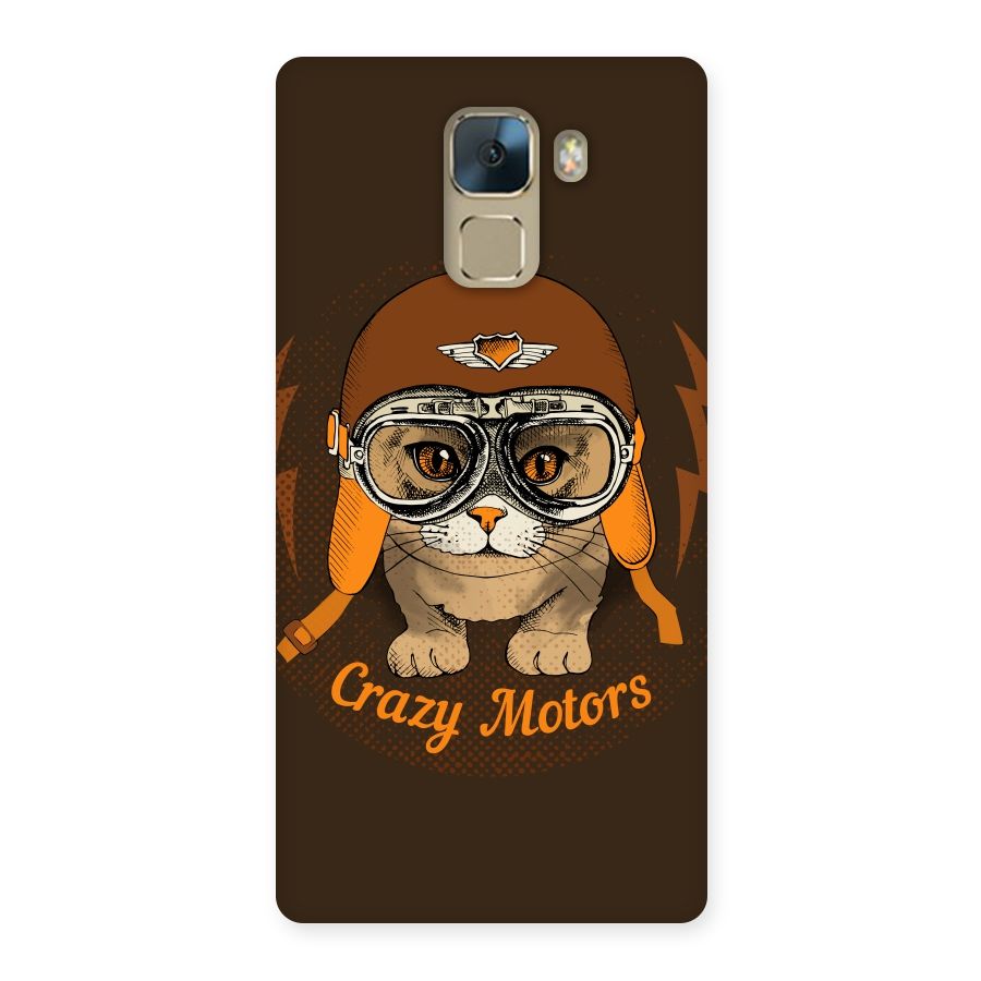 Crazy cat Back Case for Huawei Honor 7