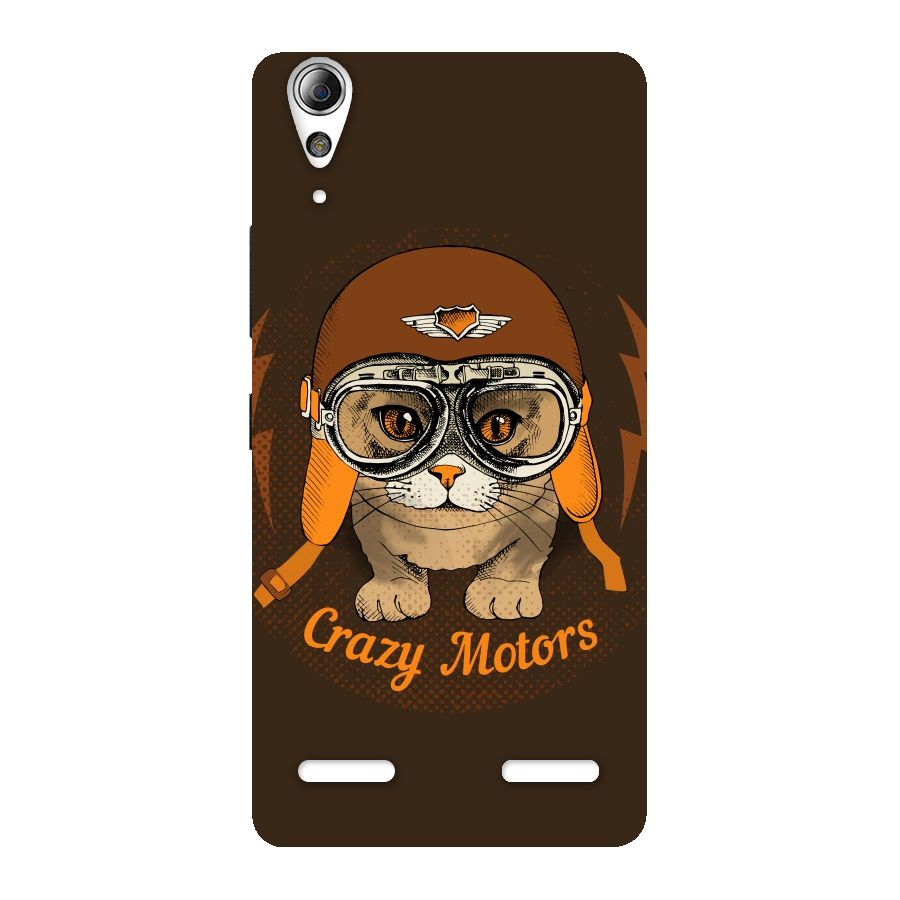 Crazy cat Back Case for Lenovo A6000