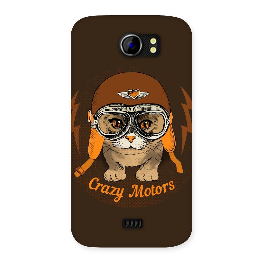 Crazy cat Back Case for Micromax Canvas 2 A110