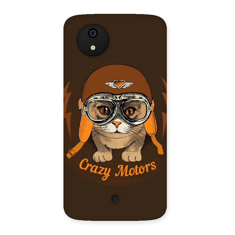 Crazy cat Back Case for Micromax Canvas A1