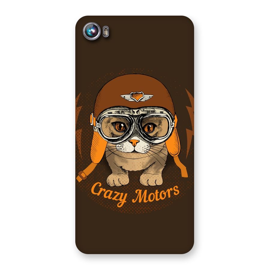 Crazy cat Back Case for Micromax Canvas Fire 4 A107