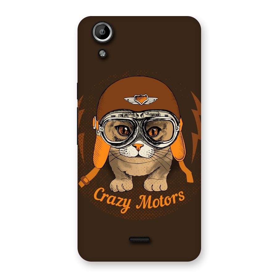 Crazy cat Back Case for Micromax Canvas Selfie Lens Q345