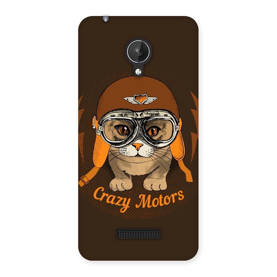 Crazy cat Back Case for Micromax Canvas Spark Q380