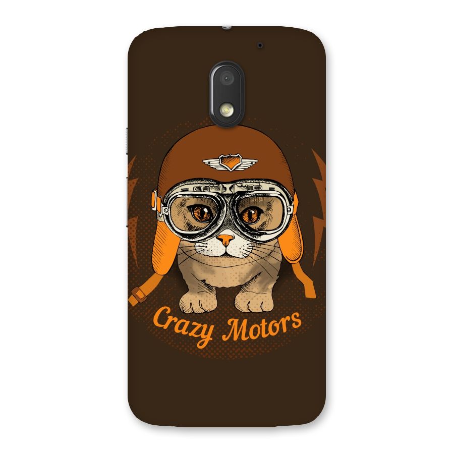 Crazy cat Back Case for Moto E3 Power