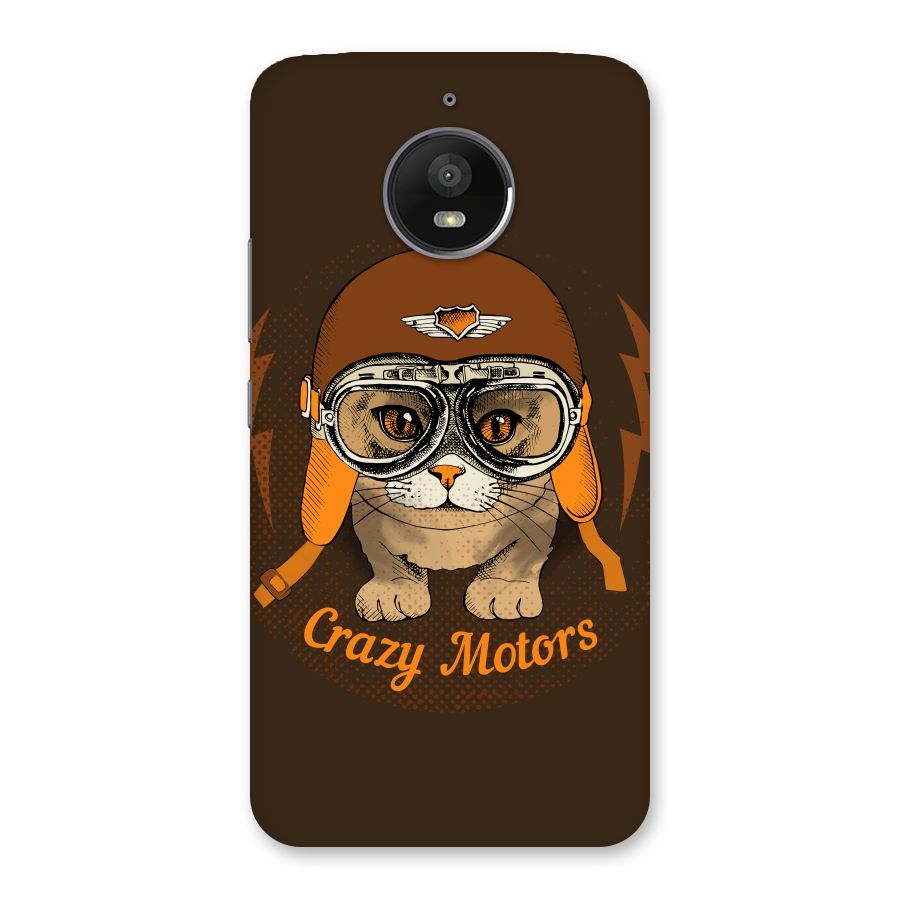Crazy cat Back Case for Moto E4 Plus