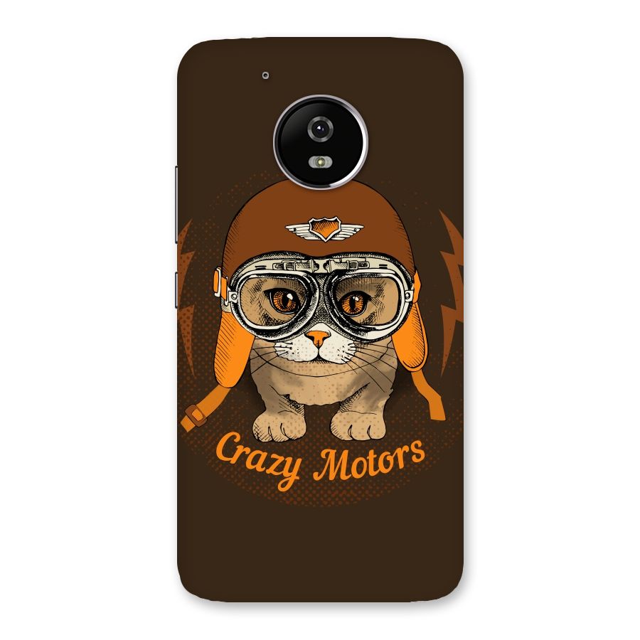 Crazy cat Back Case for Moto G5