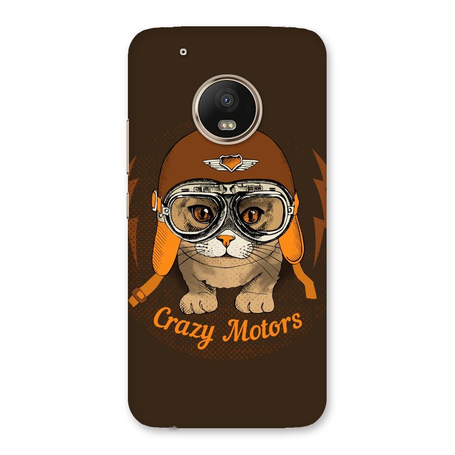 Crazy cat Back Case for Moto G5 Plus
