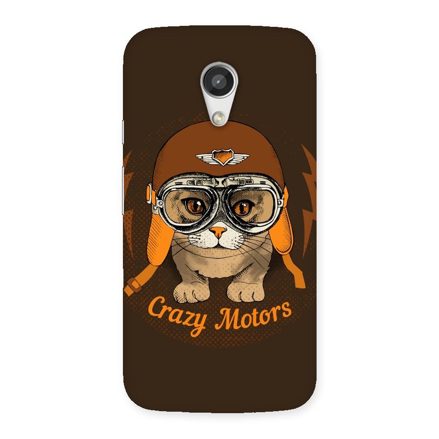 Crazy cat Back Case for Moto G 2nd Gen