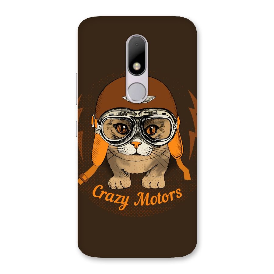 Crazy cat Back Case for Moto M