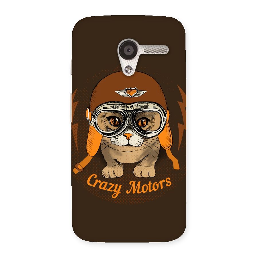 Crazy cat Back Case for Moto X