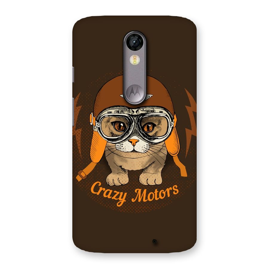Crazy cat Back Case for Moto X Force