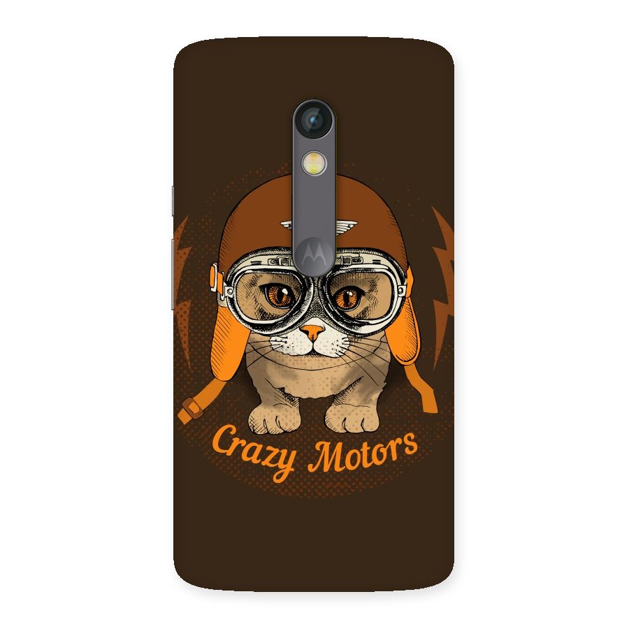 Crazy cat Back Case for Moto X Play
