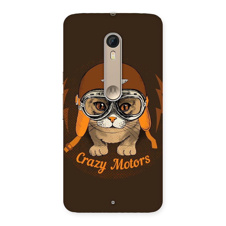Crazy cat Back Case for Motorola Moto X Style