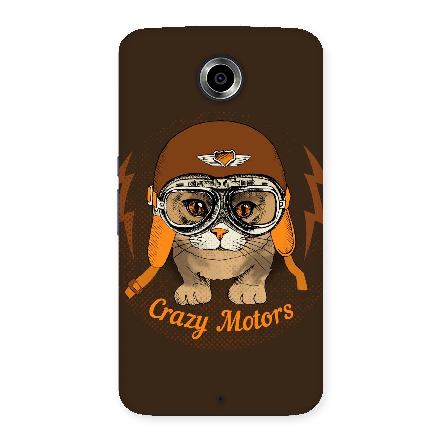 Crazy cat Back Case for Nexsus 6