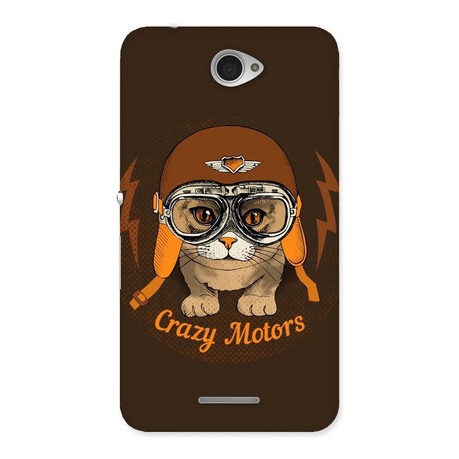 Crazy cat Back Case for Sony Xperia E4