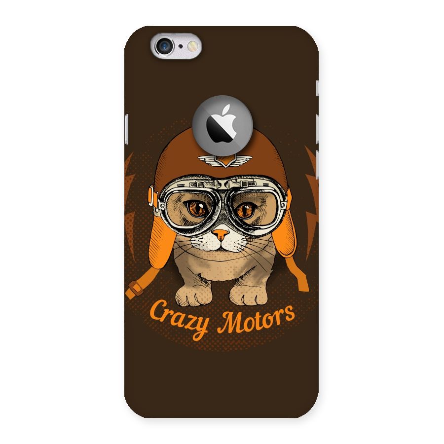 Crazy cat Back Case for iPhone 6 Logo Cut