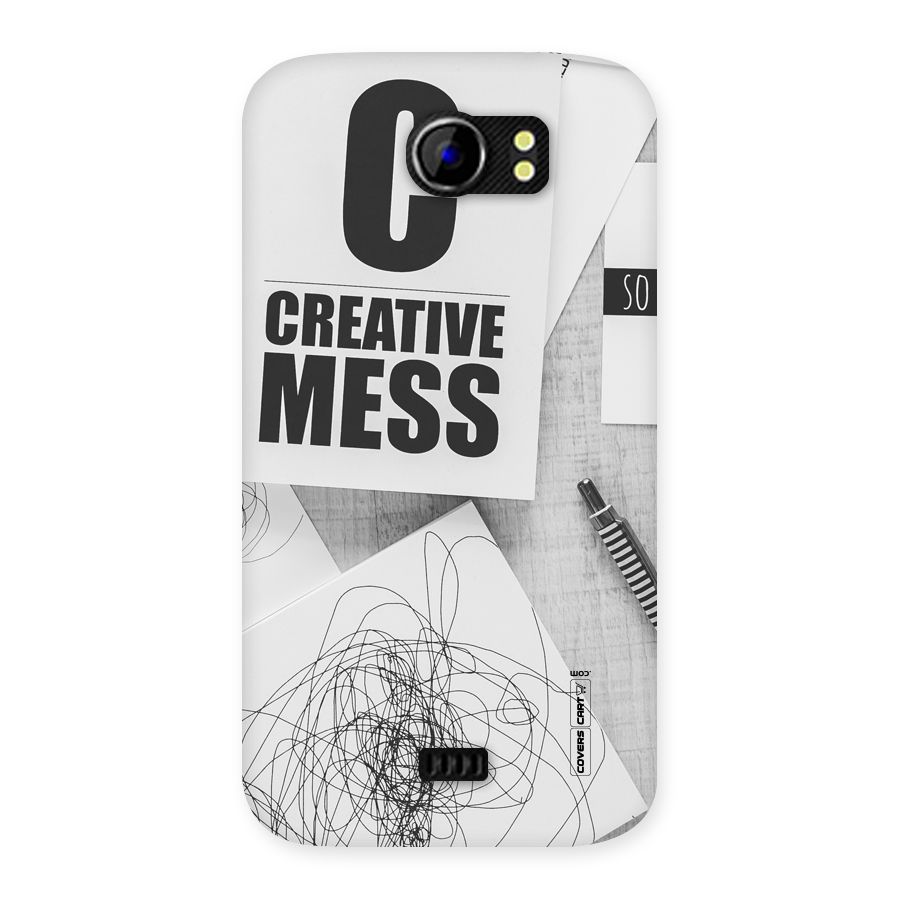 Creative Mess Back Case for Micromax Canvas 2 A110
