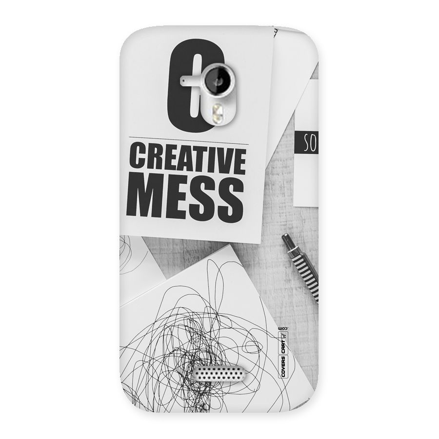 Creative Mess Back Case for Micromax Canvas HD A116