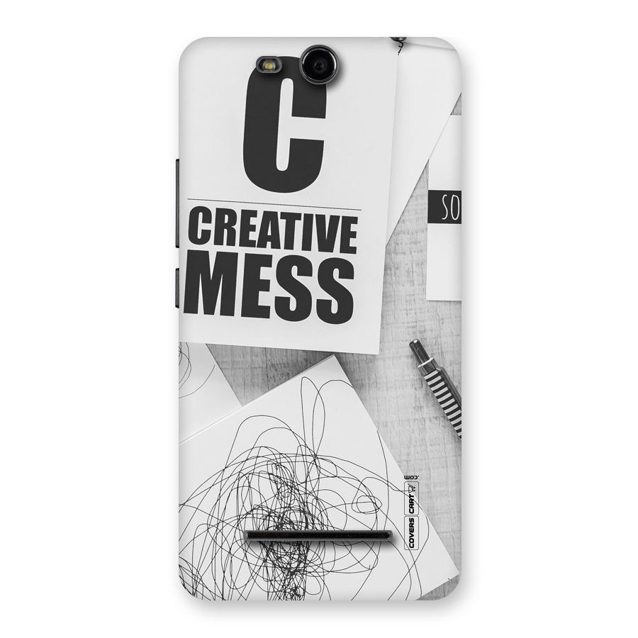 Creative Mess Back Case for Micromax Canvas Juice 3 Q392
