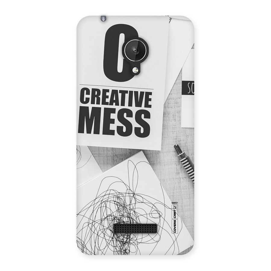 Creative Mess Back Case for Micromax Canvas Spark Q380