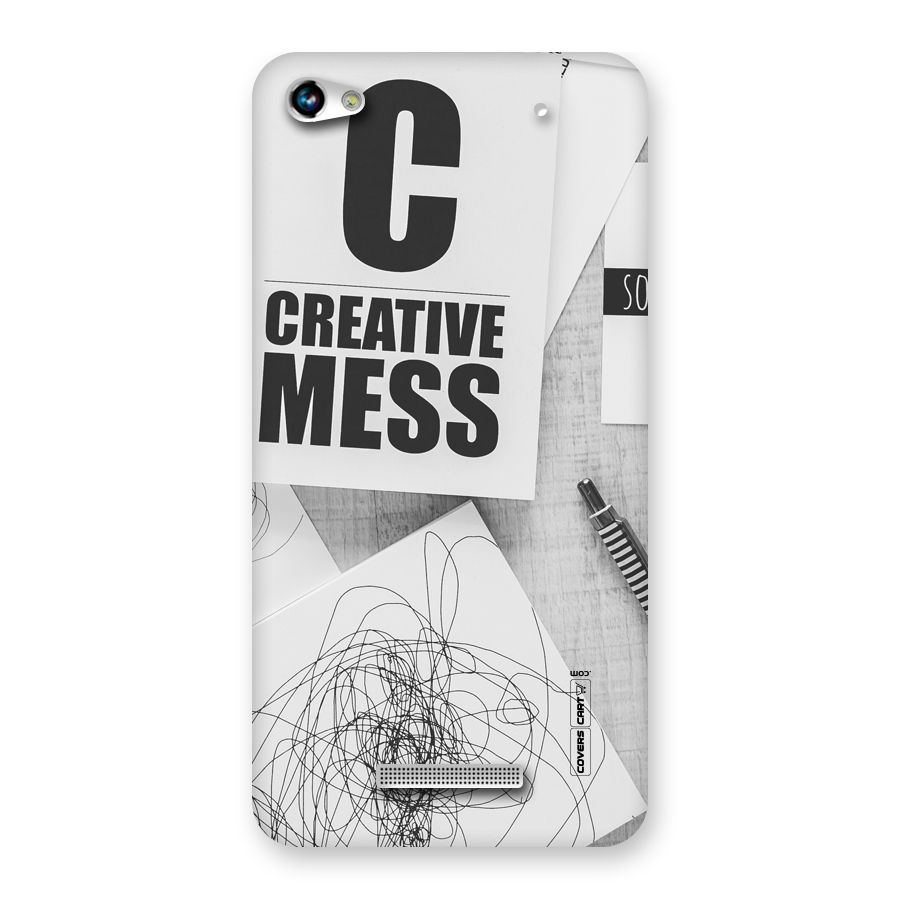 Creative Mess Back Case for Micromax Hue 2
