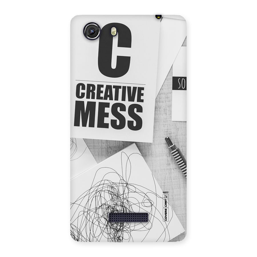 Creative Mess Back Case for Micromax Unite 3