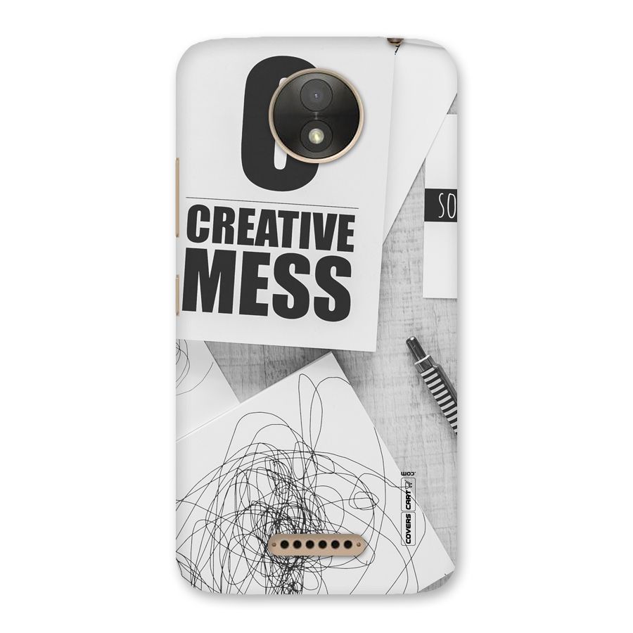 Creative Mess Back Case for Moto C Plus