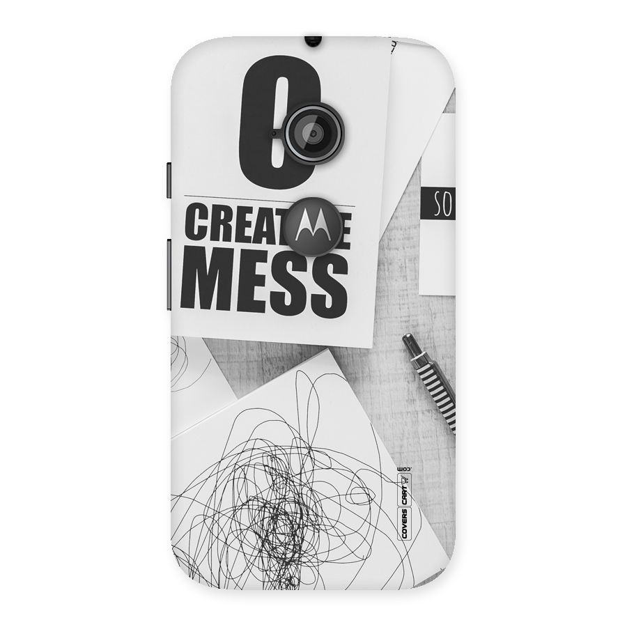 Creative Mess Back Case for Moto E 2nd Gen