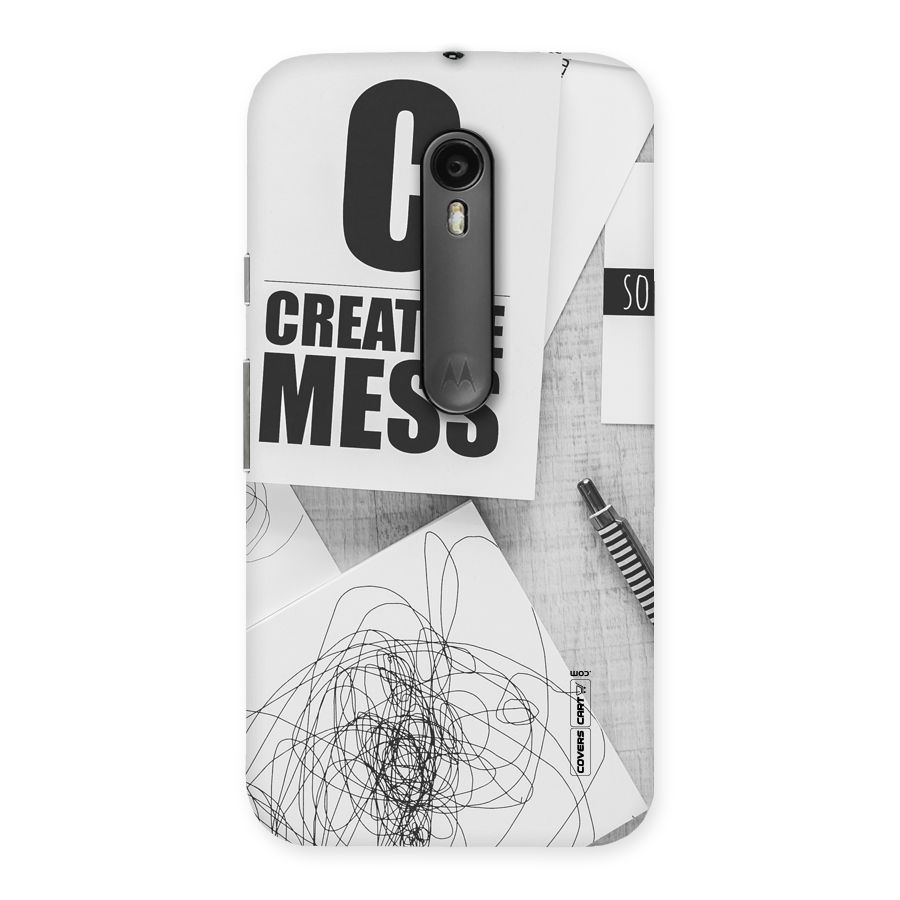 Creative Mess Back Case for Moto G Turbo
