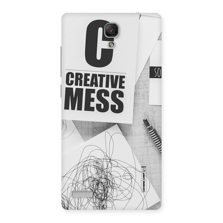 Creative Mess Back Case for Redmi Note Prime