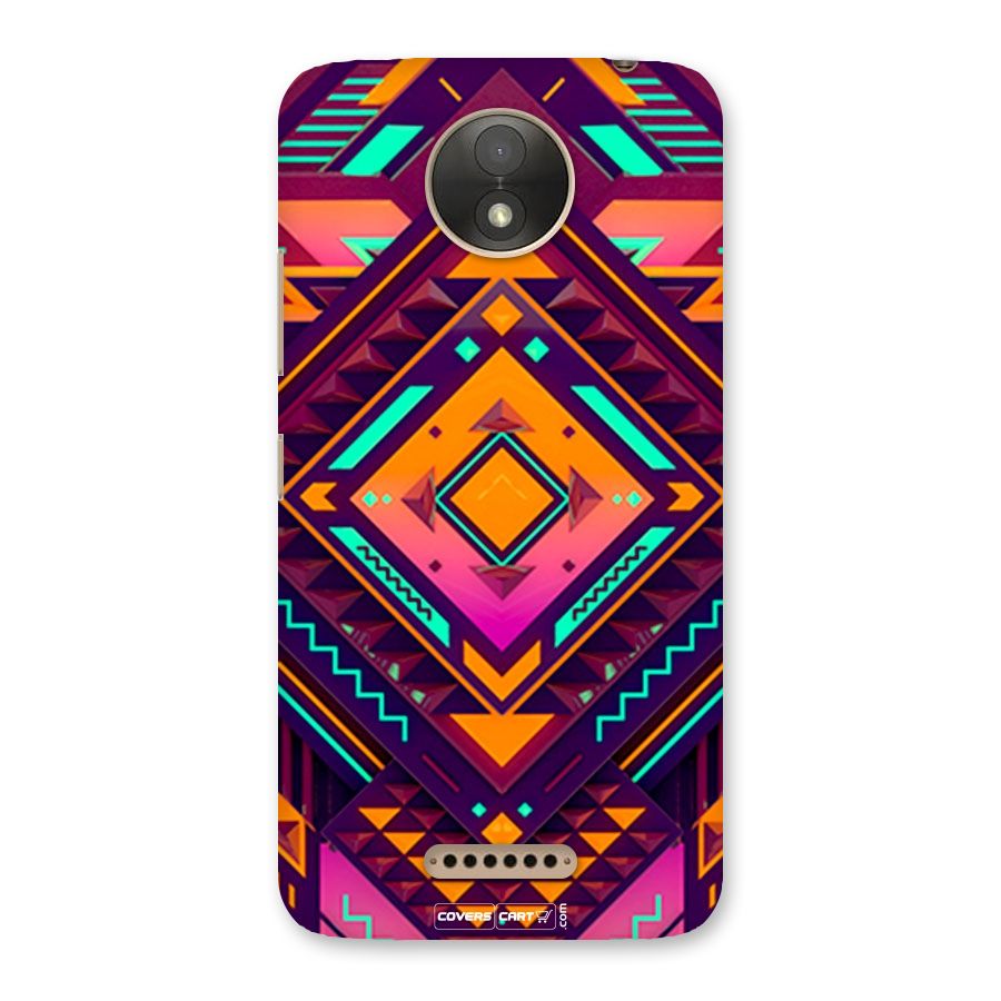 Creative Rhombus Back Case for Moto C Plus