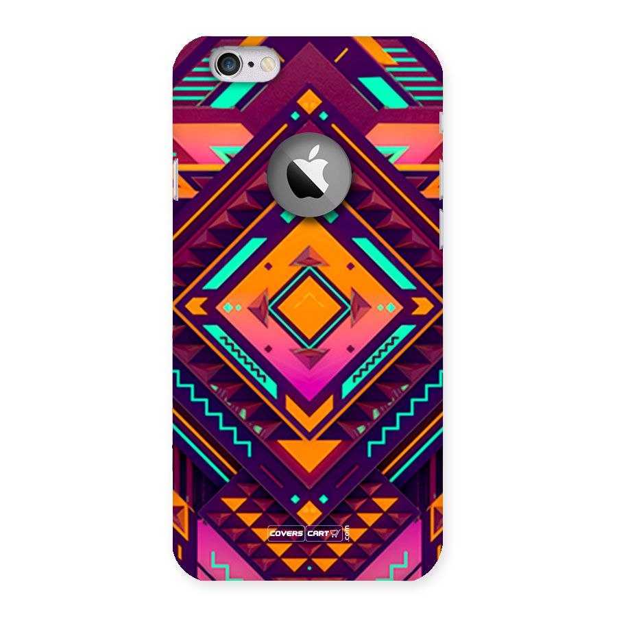 Creative Rhombus Back Case for iPhone 6 Logo Cut