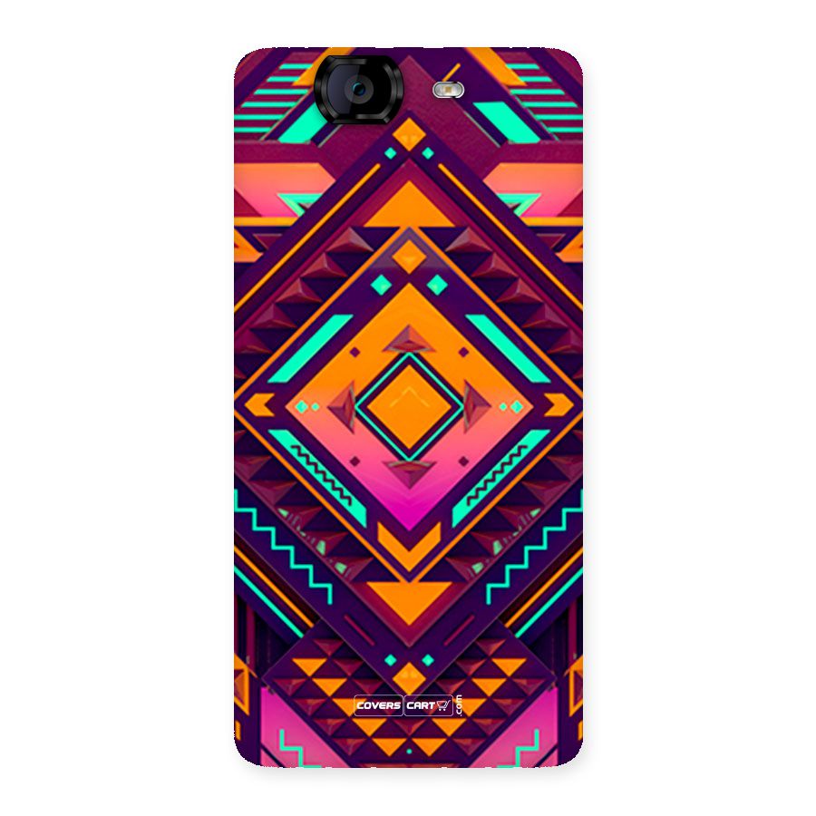 Creative Rhombus Back Case for Canvas Knight A350