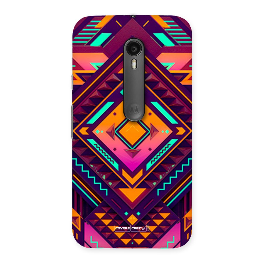 Creative Rhombus Back Case for Moto G Turbo