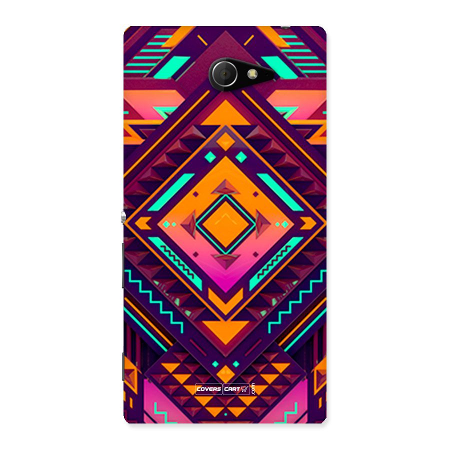 Creative Rhombus Back Case for Sony Xperia M2