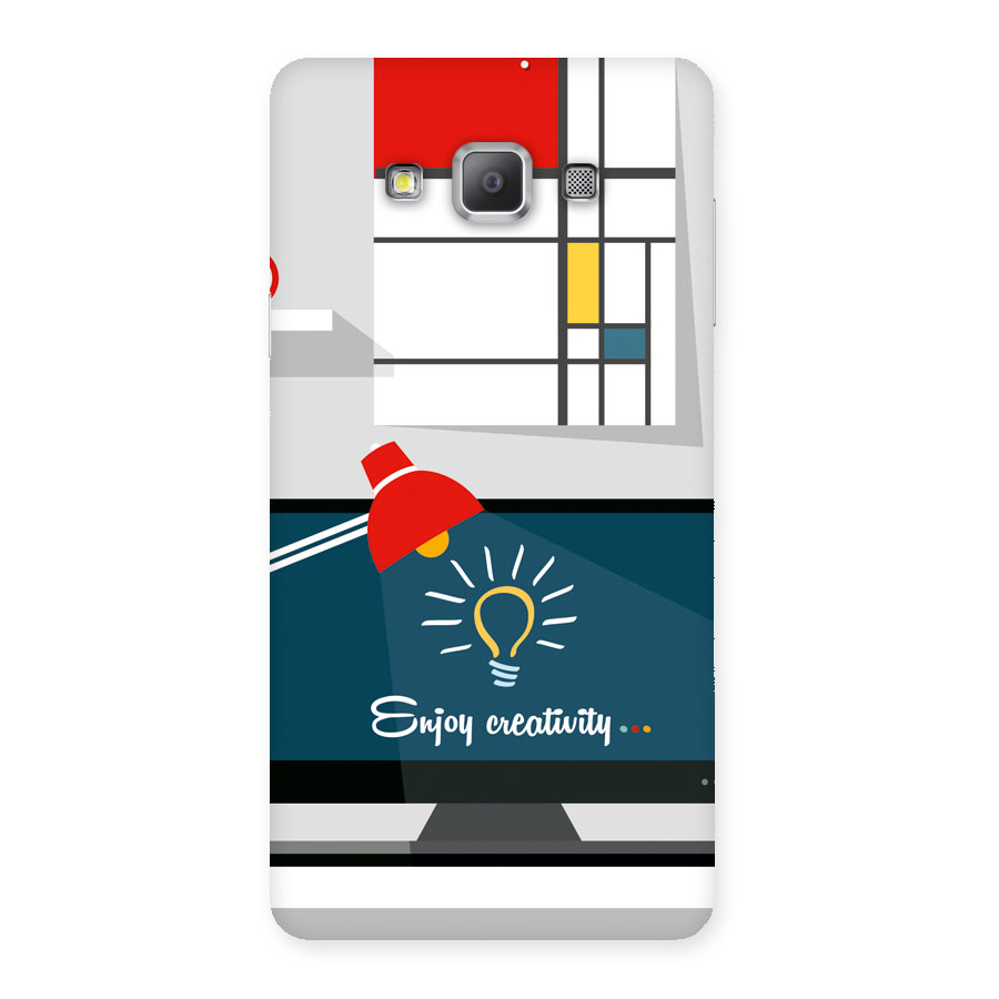 Creative Workspace Design Back Case for Galaxy A7
