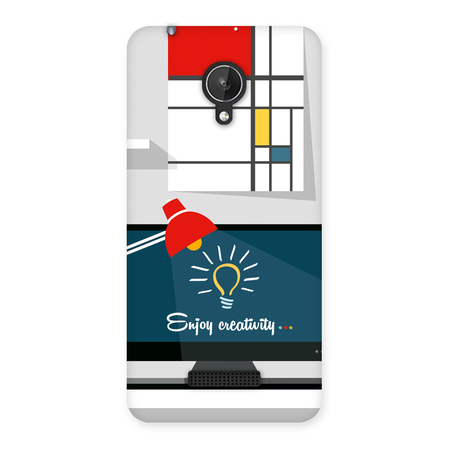 Creative Workspace Design Back Case for Micromax Canvas Spark Q380