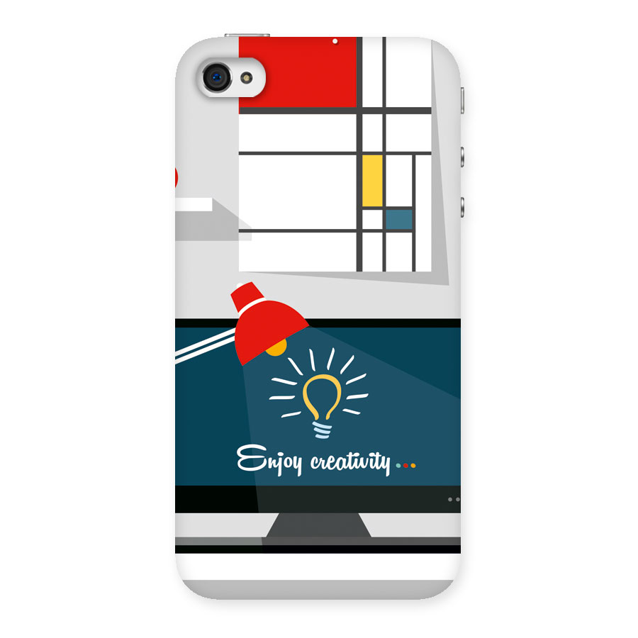 Creative Workspace Design Back Case for iPhone 4 4s