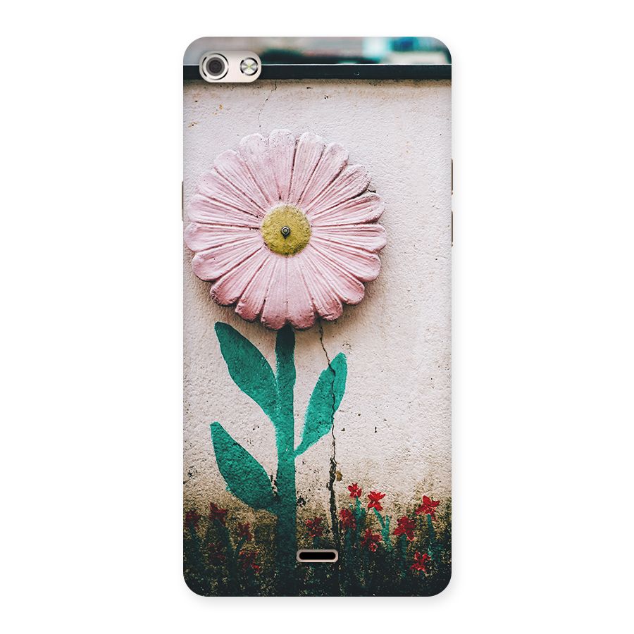 Creativity Flower Back Case for Micromax Canvas Silver 5