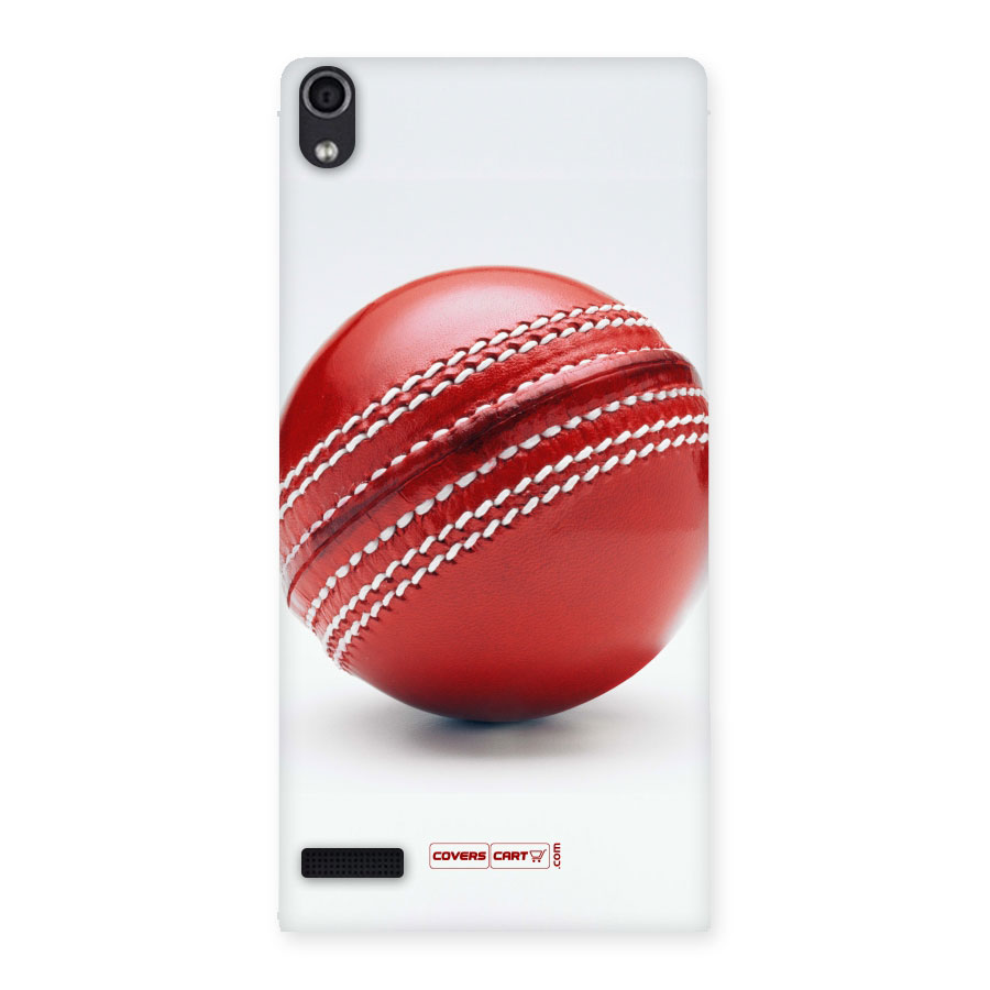 Red International Cricket Ball Back Case for Ascend P6