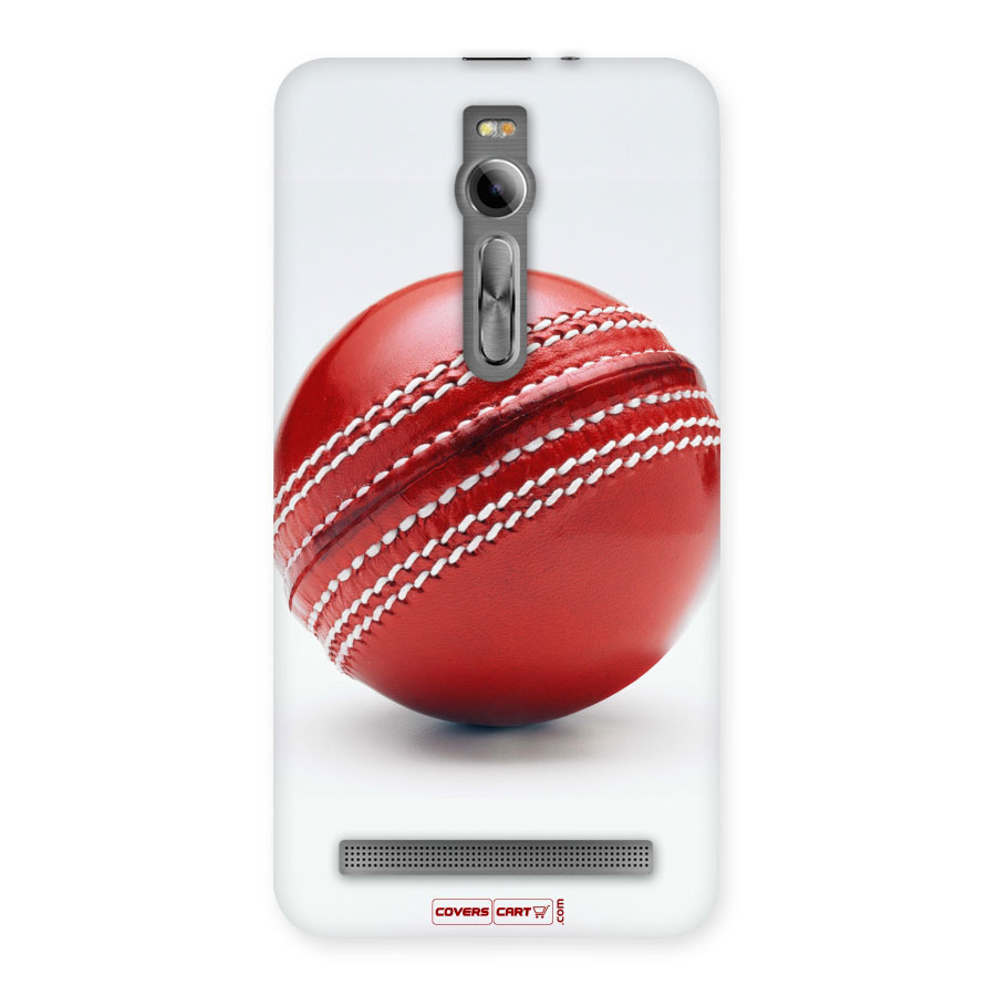 Red International Cricket Ball Back Case for Asus Zenfone 2