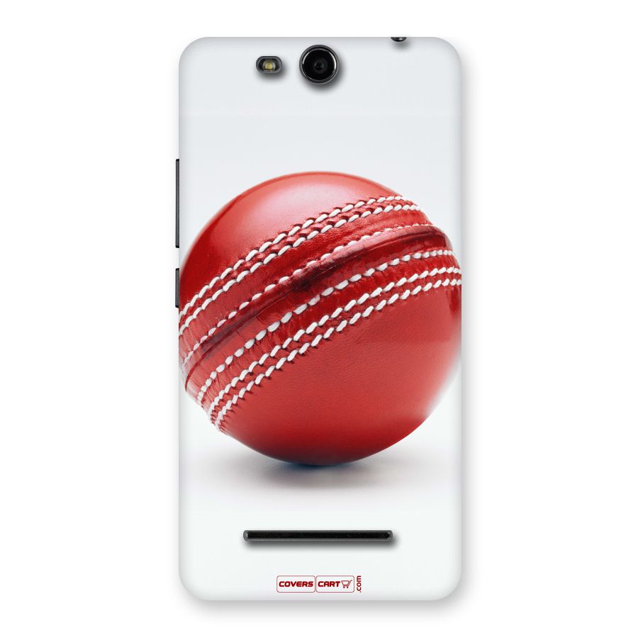 Red International Cricket Ball Back Case for Canvas Juice 3