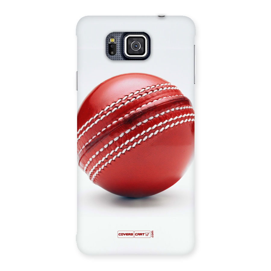 Red International Cricket Ball Back Case for Galaxy Alpha