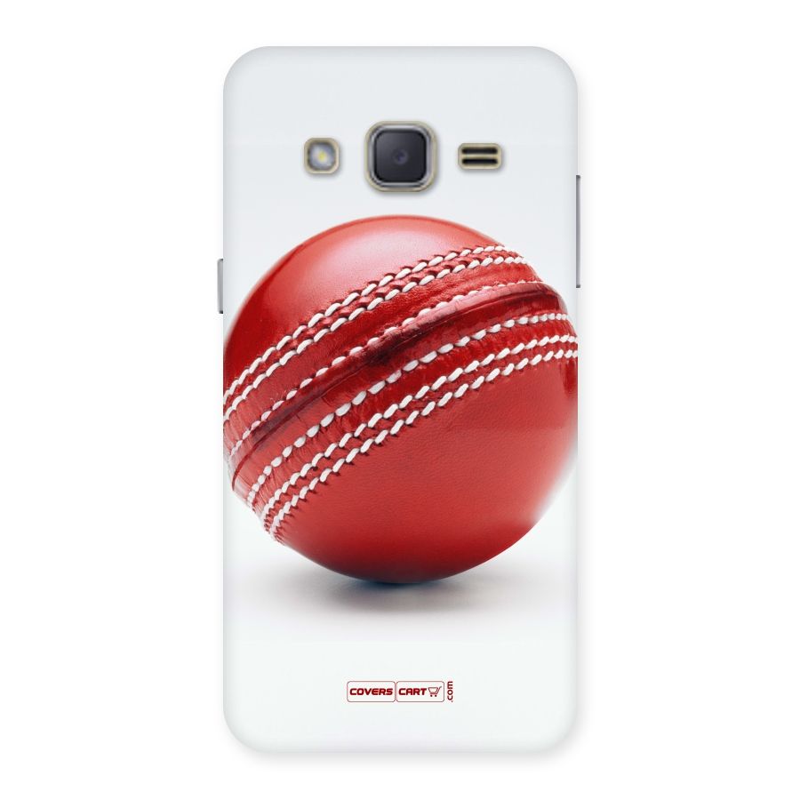 Red International Cricket Ball Back Case for Galaxy J2