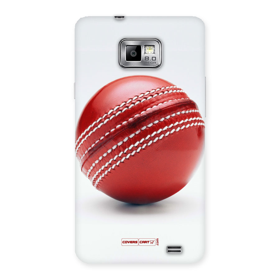 Red International Cricket Ball Back Case for Galaxy S2