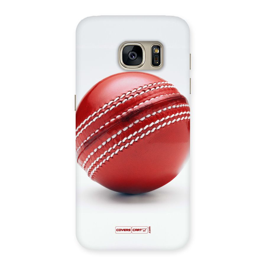 Red International Cricket Ball Back Case for Galaxy S7