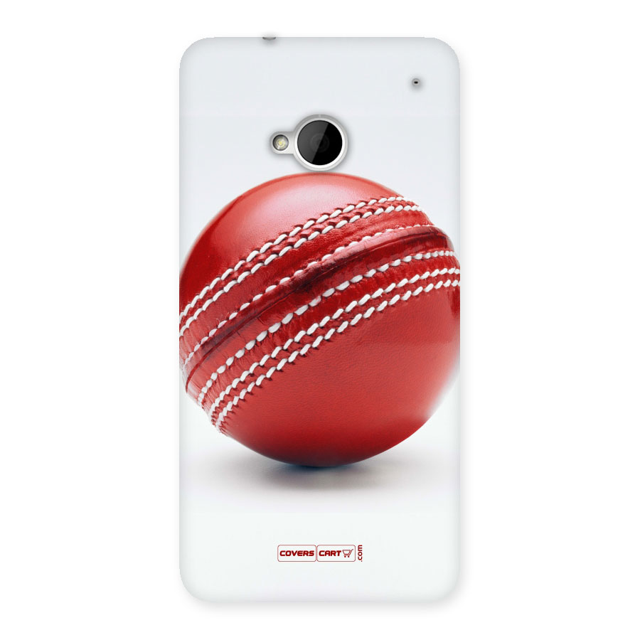 Red International Cricket Ball Back Case for HTC One M7